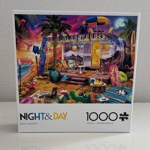 Buffalo Games Night & Day Beach Holiday Puzzle - 1000 Pieces